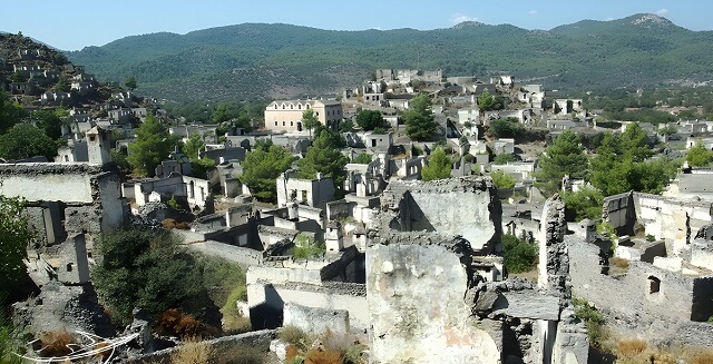 Wioska Kayaköy w Turcji